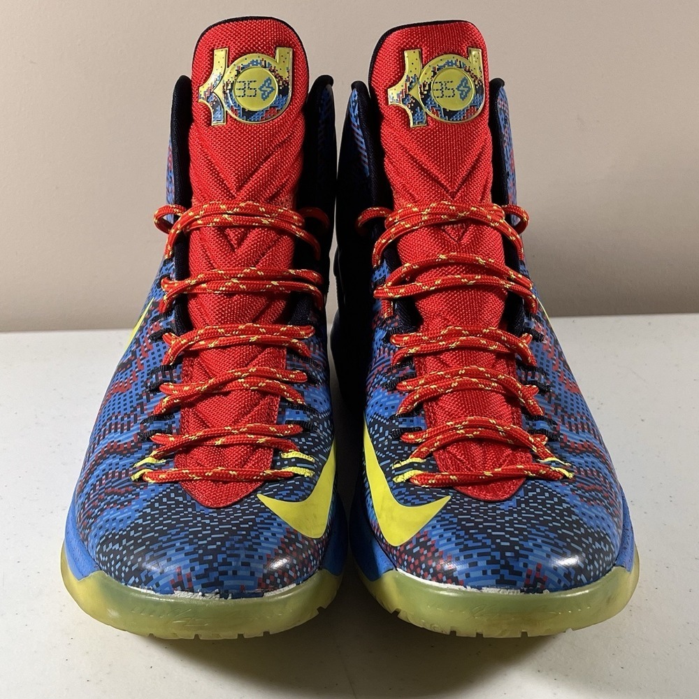 Nike Air KD 5 Christmas 554988-401 Multi Men's Sneakers Size 10 - Picture 5 of 11